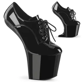 8 Inch Heelless CRAZE-860 Black Patent