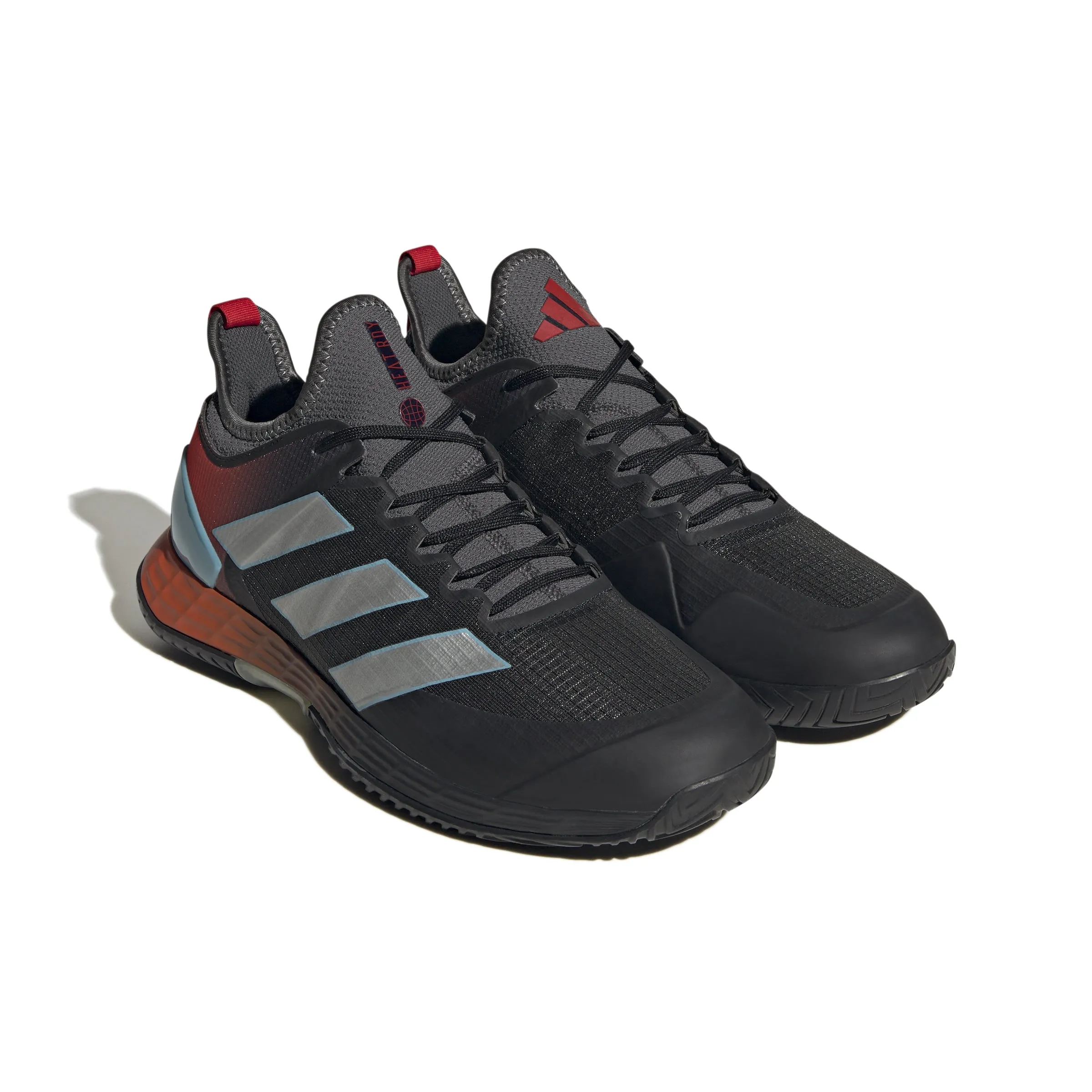 adidas Adizero Ubersonic 4 men tennis shoes - Grey/Silver/Red HQ8380