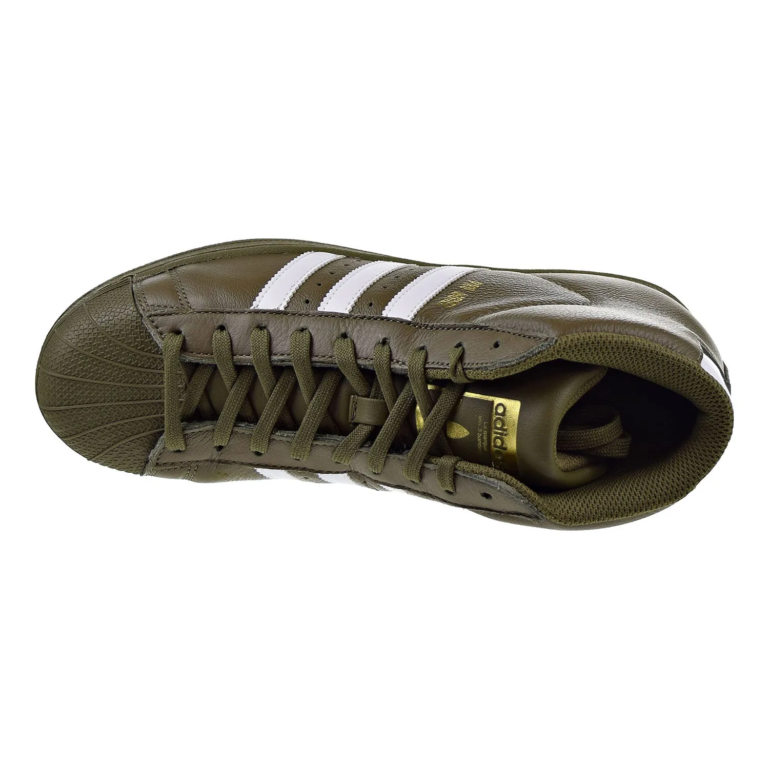 Adidas Originals Pro Model Mens Shoes Olive-White-Gold