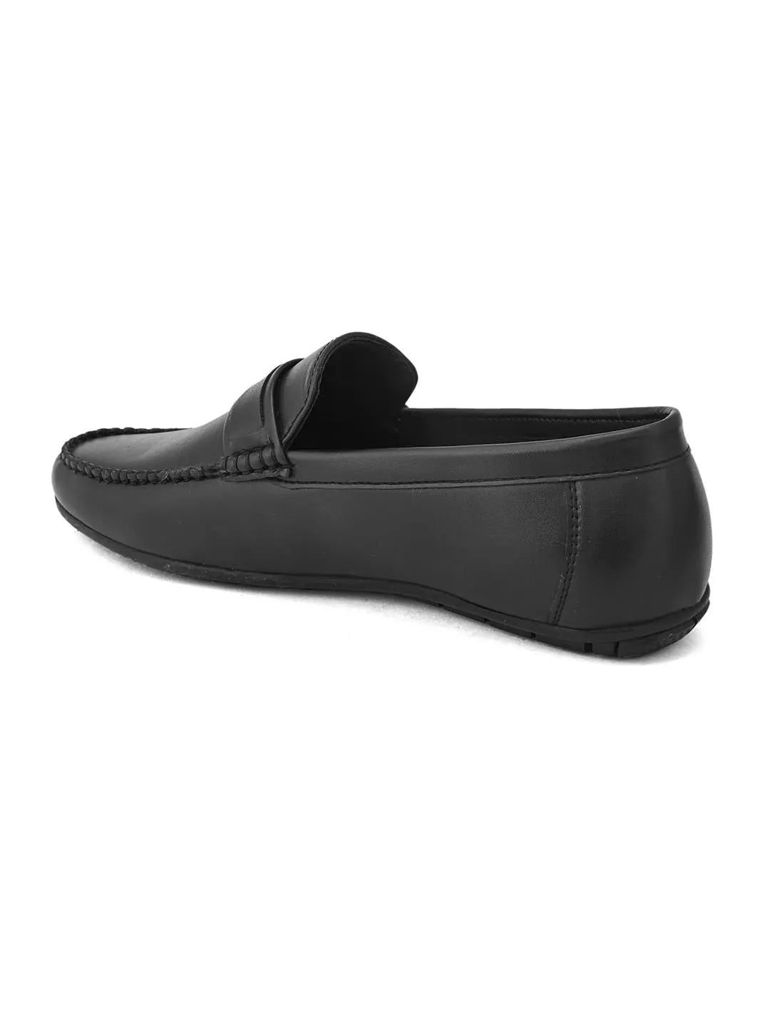 Alberto Torresi Synthetic Black Loafers For Men