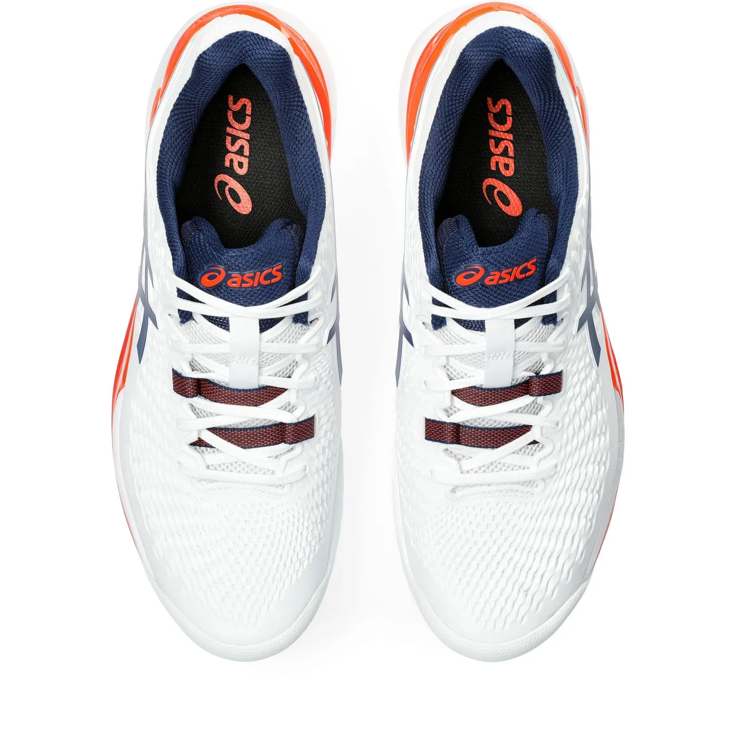 Asics Gel Resolution 9 Men tennis shoes 330.102 White/Blue/Orange