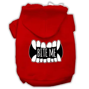 Bite Me Screenprint Dog Hoodie Red Xxxl(20)