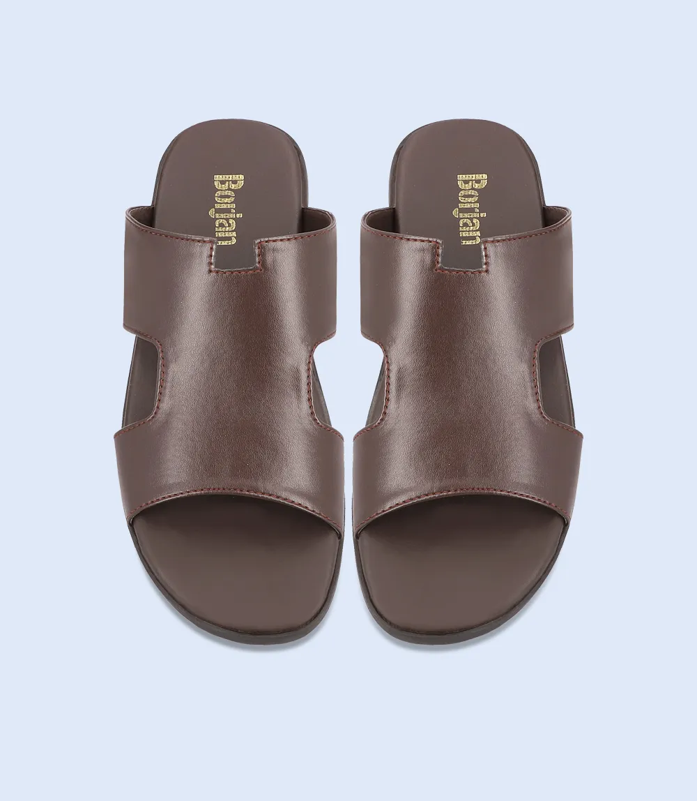 BM4580-BROWN-Men Slipper