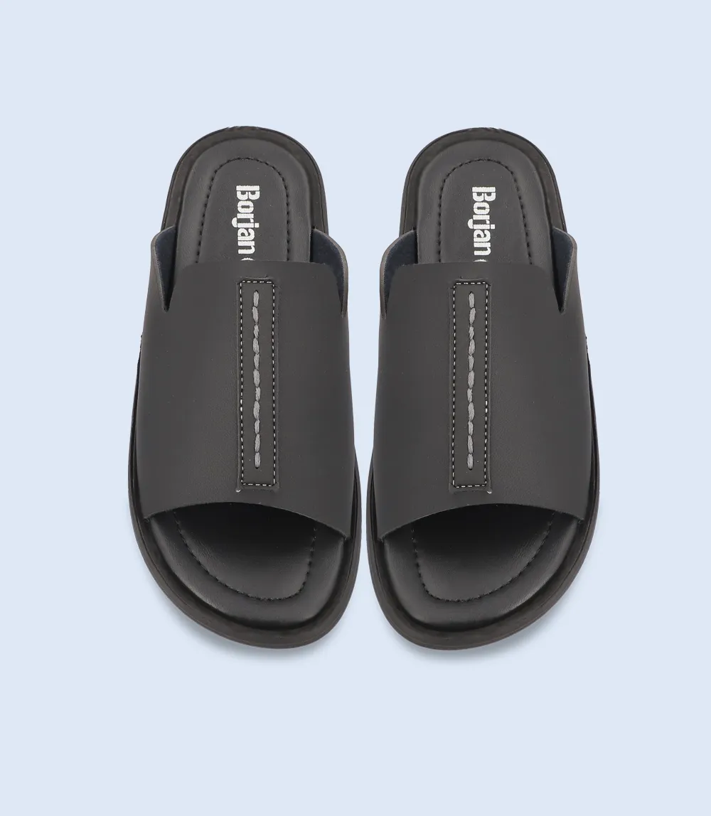 BM4614-BLACK-Men Slipper