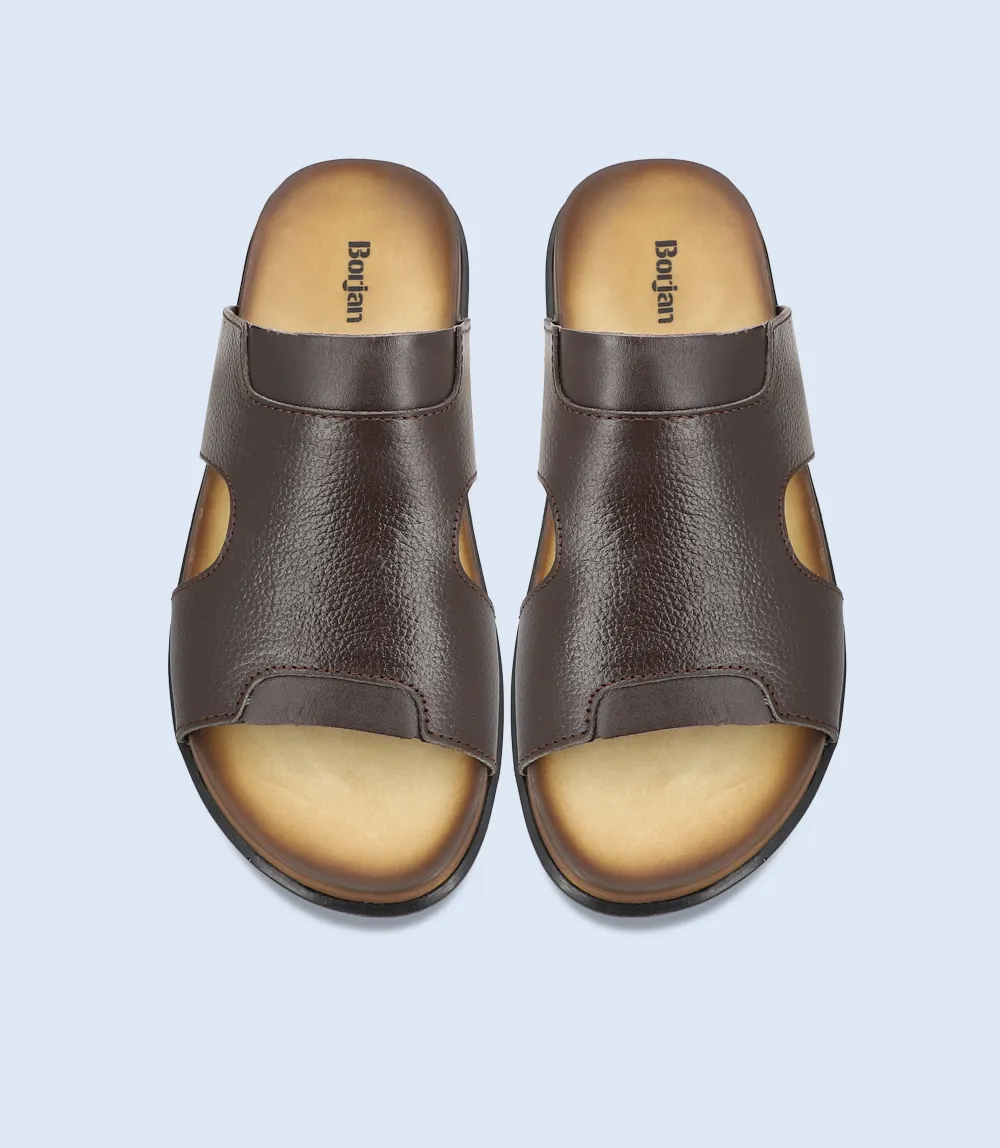 BM5802-BROWN-Men Slipper