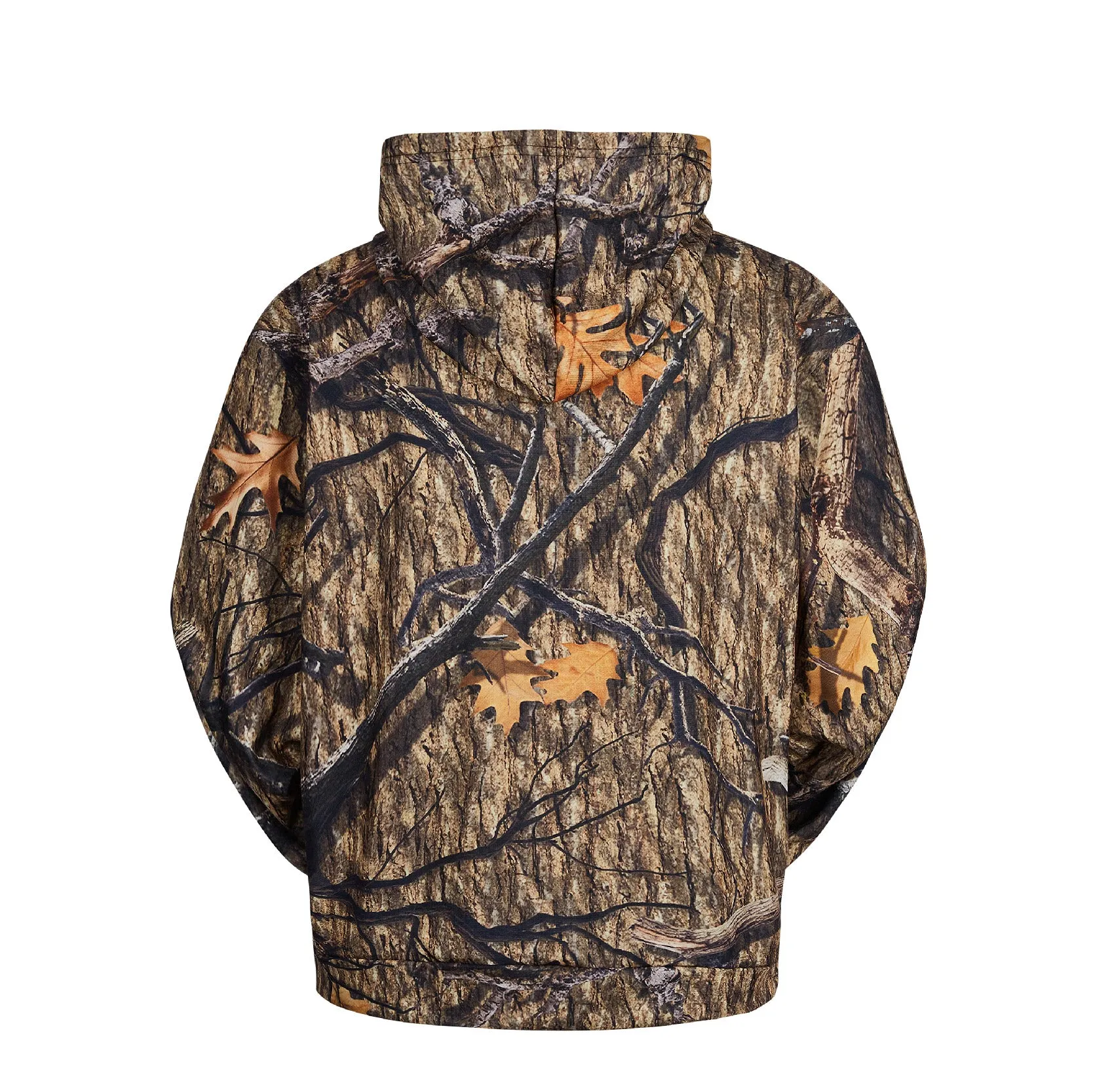 CAMO DRAWSTRING POCKET HOODIE