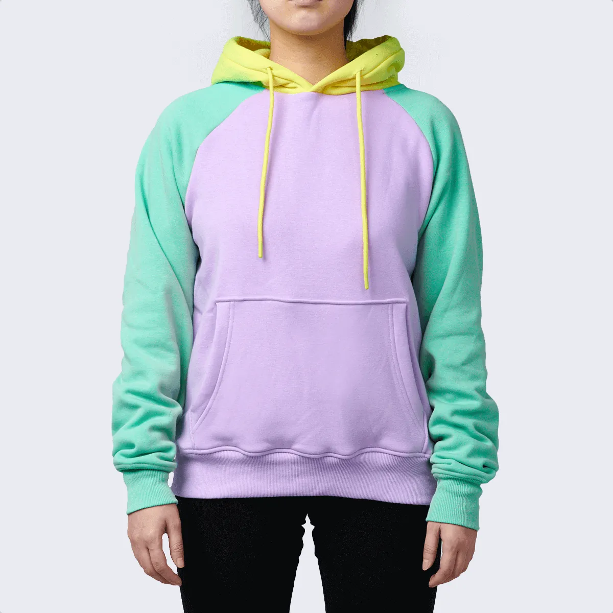 Color Block Human Hoodies