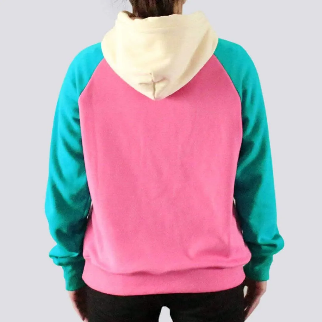 Color Block Human Hoodies