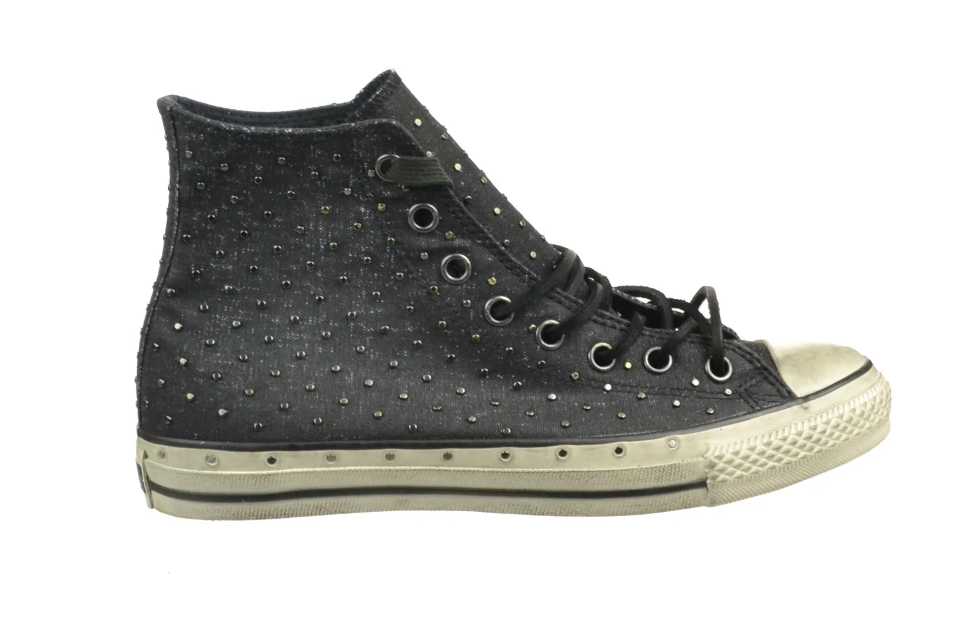 Converse John Varvatos Studded High Men's Shoes Beluga Black/White