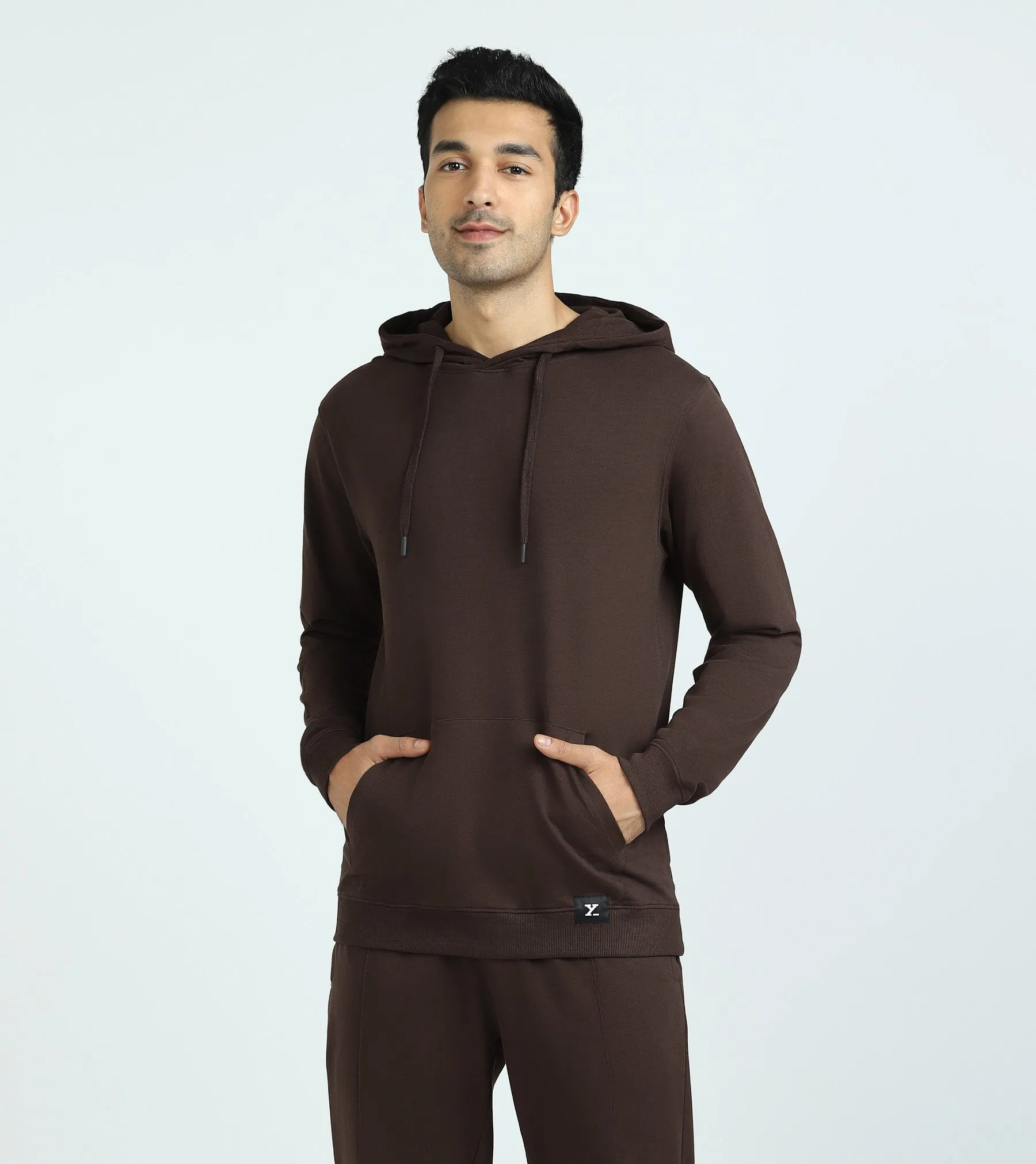 Cruze French Terry Cotton Hoodies Malt Brown