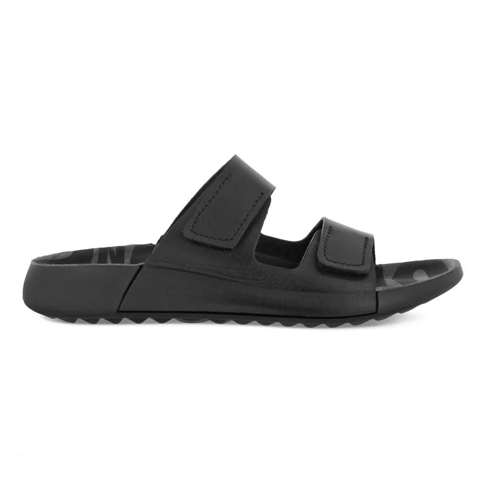 'Ecco' Women's 2nd Cozmo Two Band Slide - Black