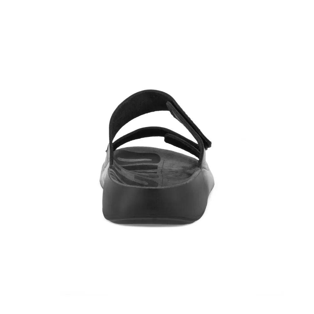 'Ecco' Women's 2nd Cozmo Two Band Slide - Black