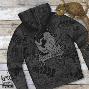 Forever Tempted Snake Fleece Zip Hoodie, Reptile Gift Jacket