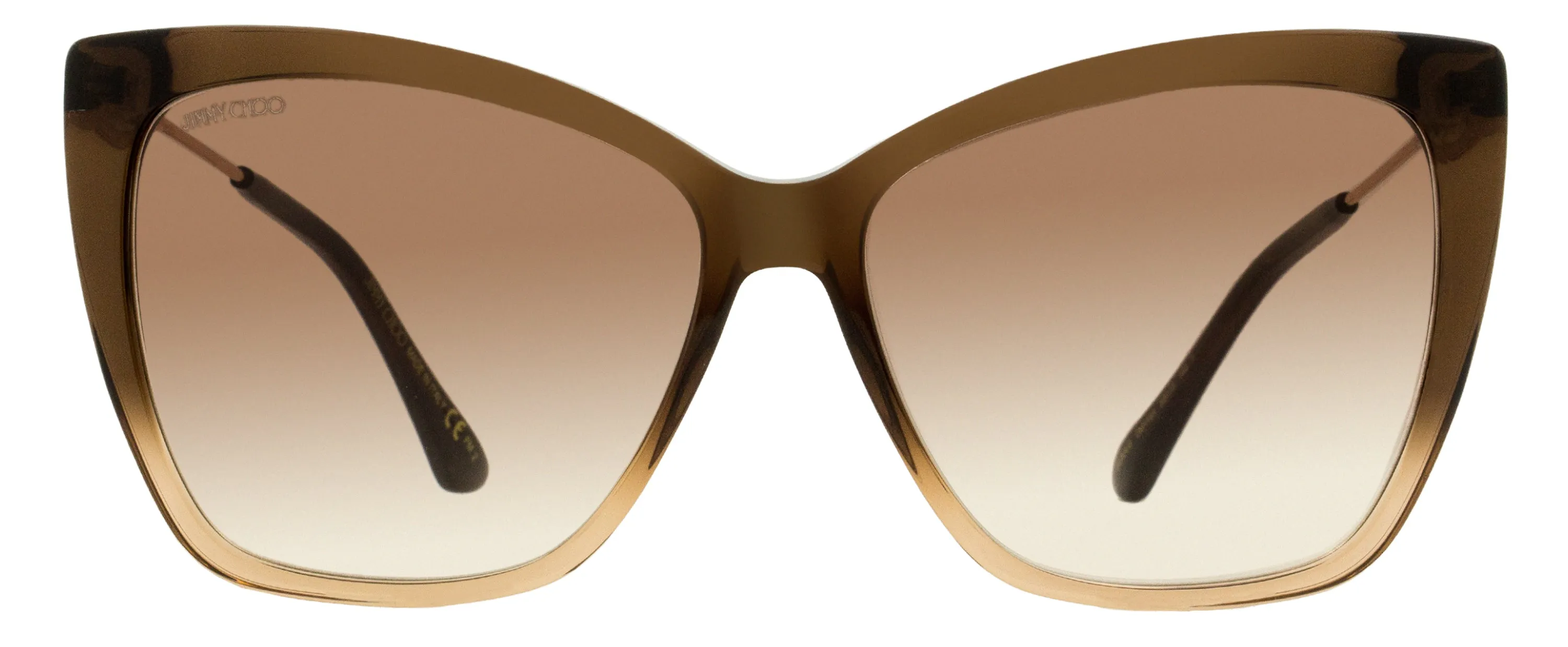 Jimmy Choo Women's Butterfly Sunglasses Seba 0MYHA Brown-Beige/Copper 58mm