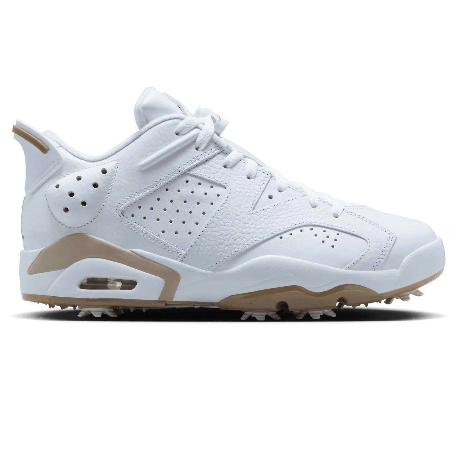 Jordan Retro 6 Golf Shoes White/Brown - AW23