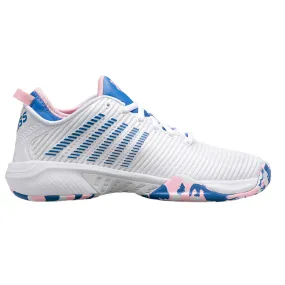 K Swiss Hypercourt Supreme  Women Tennis Shoes - White/Star Sapphire/Orchard Pink