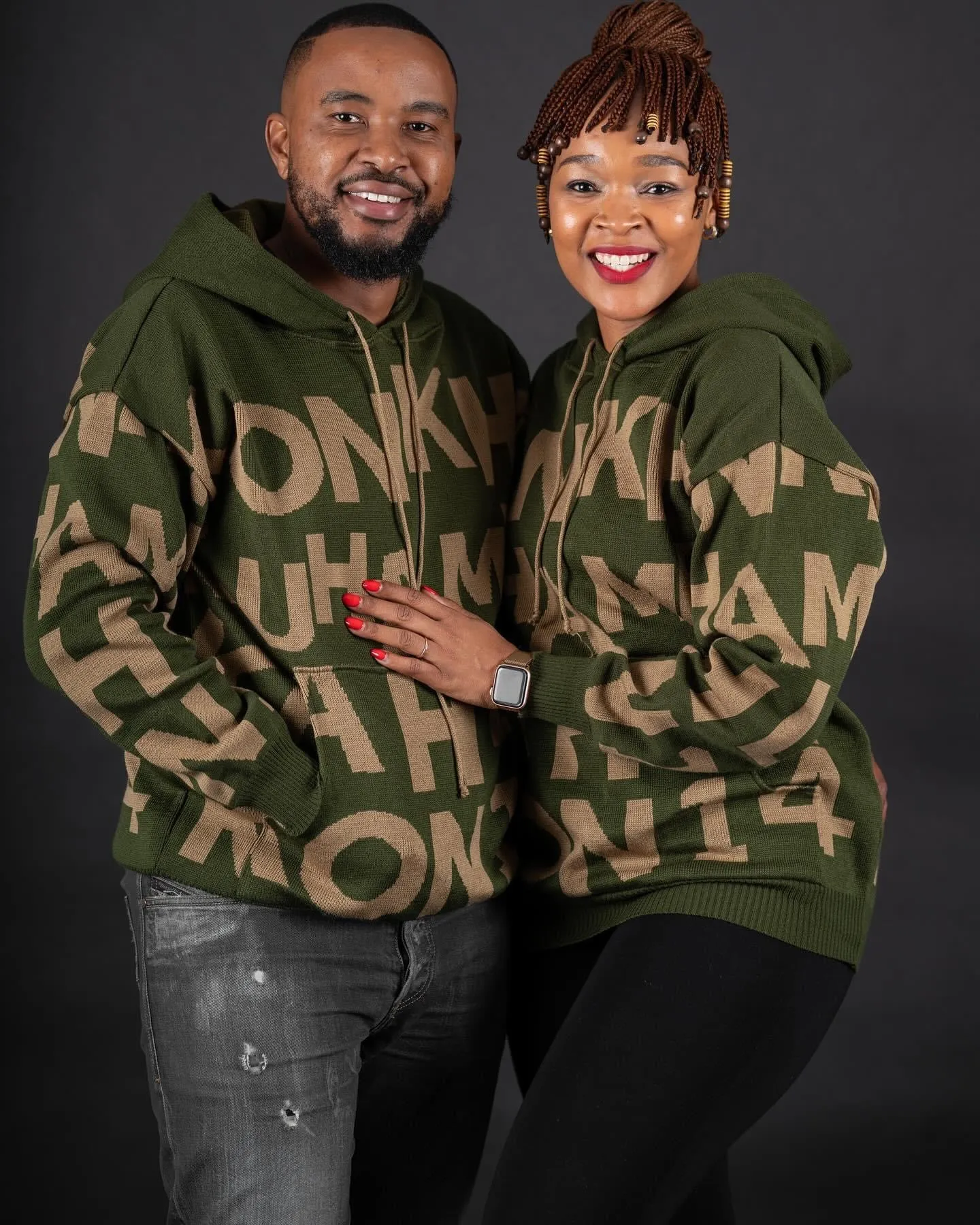 Konkhe kuhamba kahle Unisex Knitted Hoodies