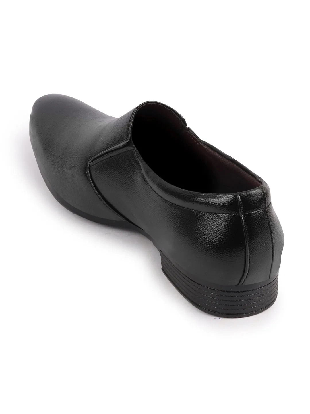 Men Black Formal Office Slip On Shoes