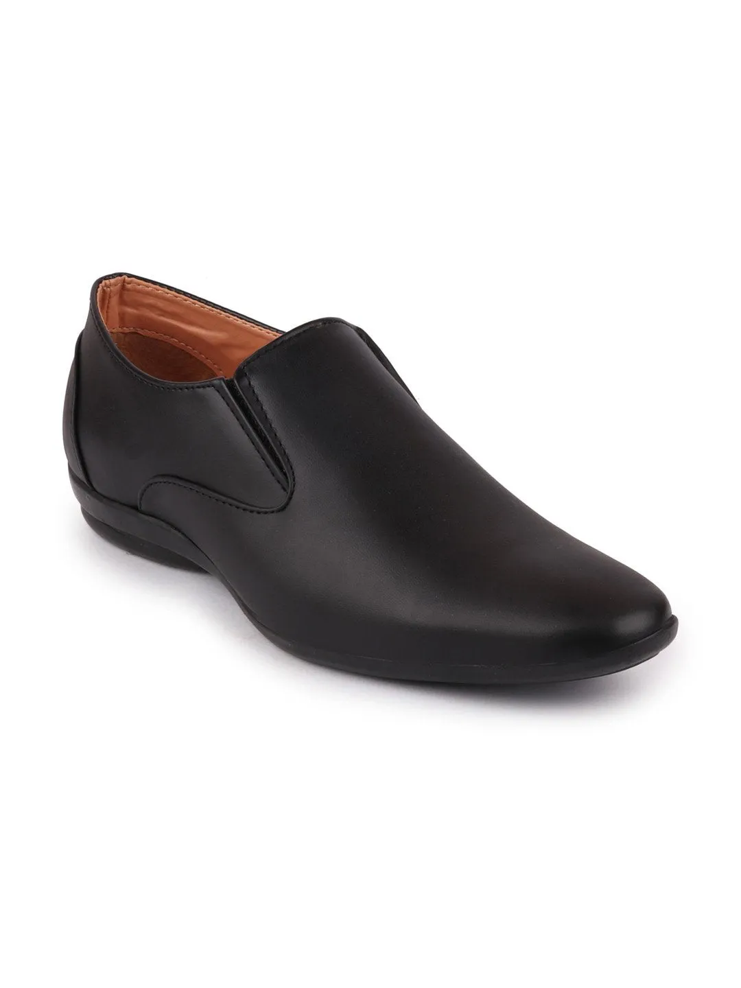 Men Black Formal Slip-On Shoes