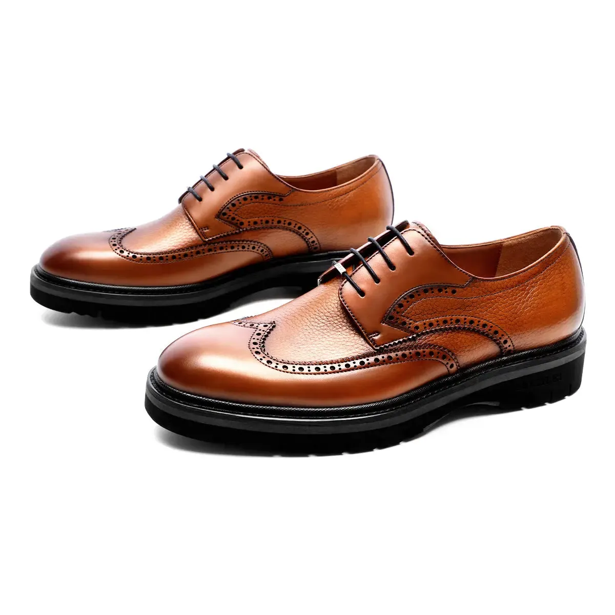 Men's Business Comfort Genuine Leather BoBo Derby Shoes 78738B