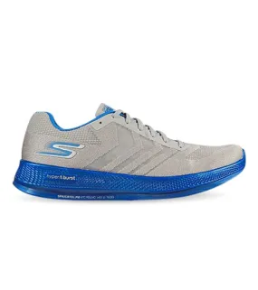 Mens Skechers Go Run Razor Grey/Blue Casual Running Shoes