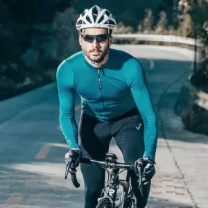 Men's Solid Color Long Sleeve Cycling Jersey