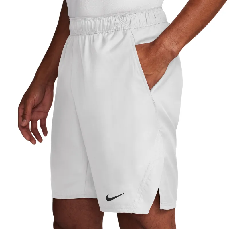 Nike Court Victory Dri-Fit 9 Men Tennis Shorts - White/Black