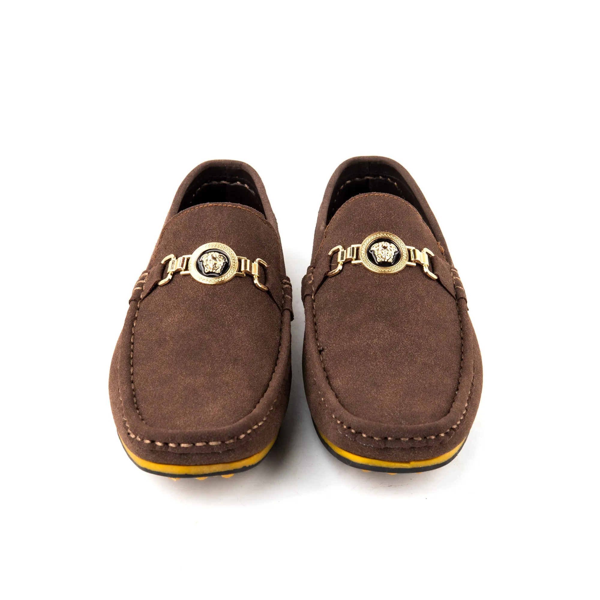 Premium PU Leather Spiral Styled Buckle Moccasins