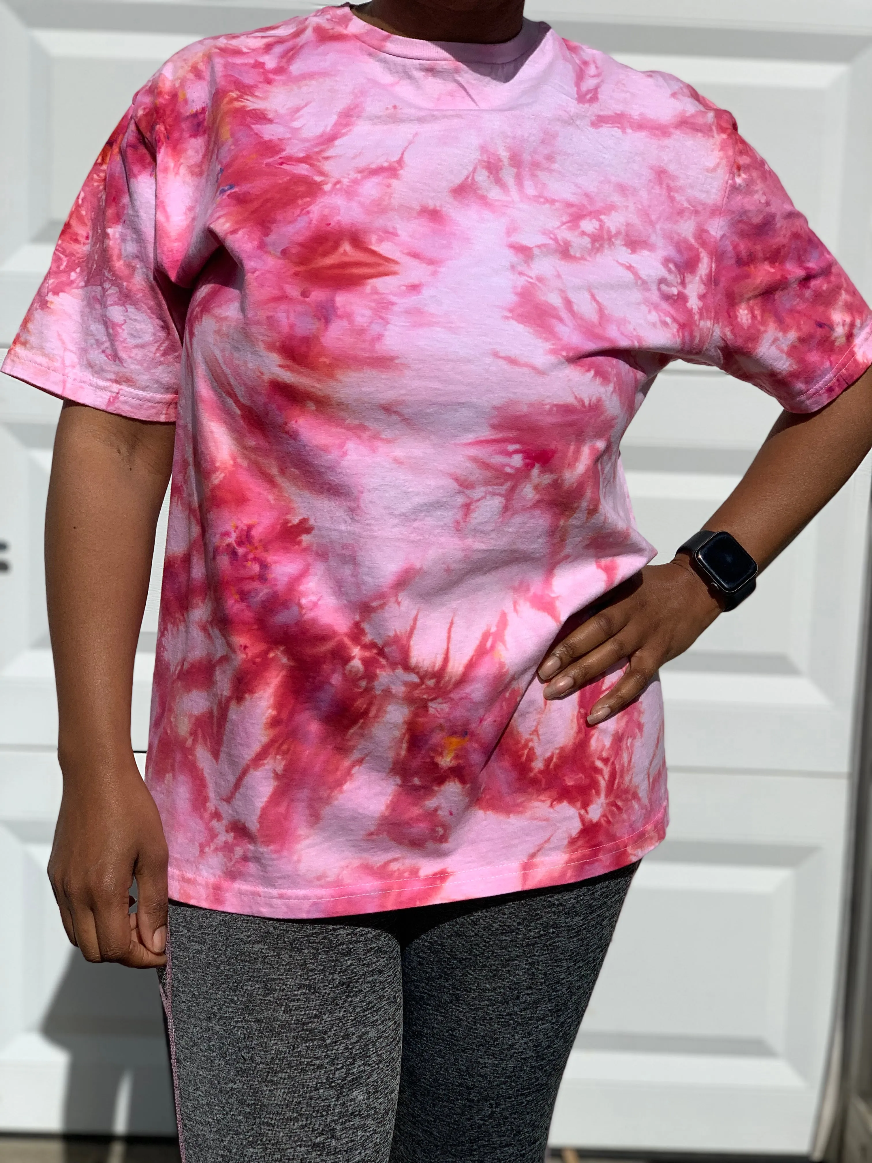 Red Wine Ice Dye T-Shirt