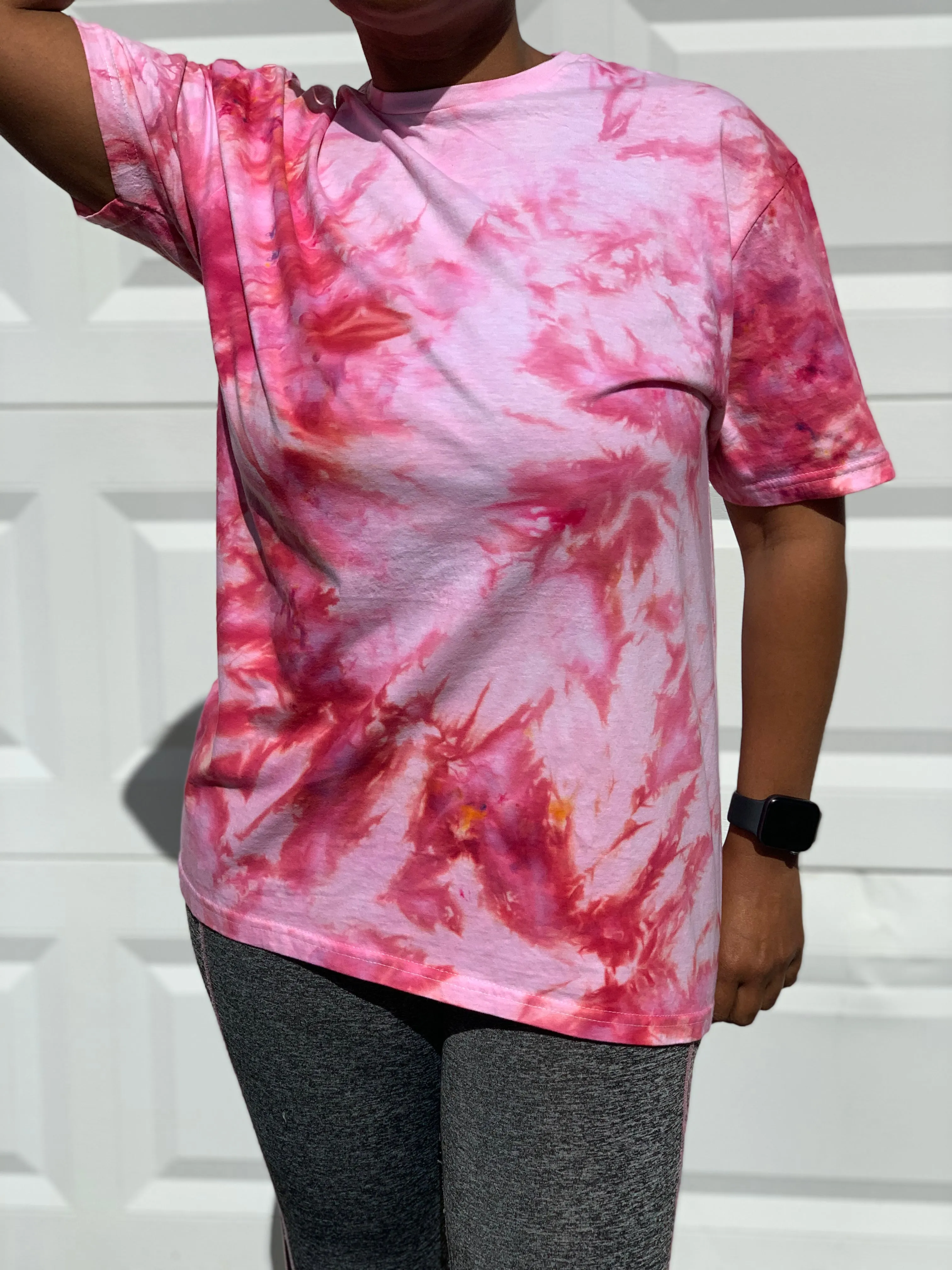 Red Wine Ice Dye T-Shirt