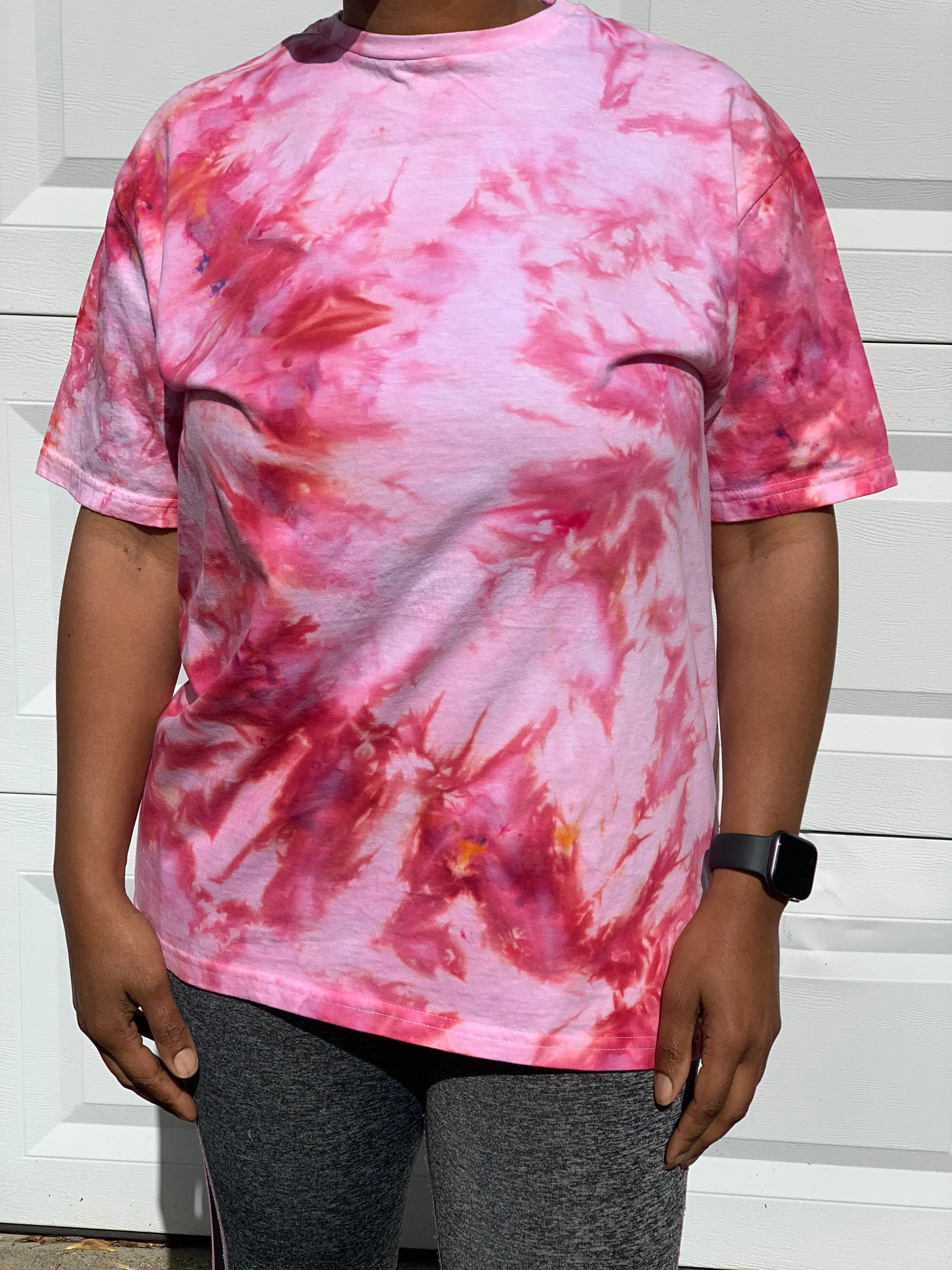 Red Wine Ice Dye T-Shirt