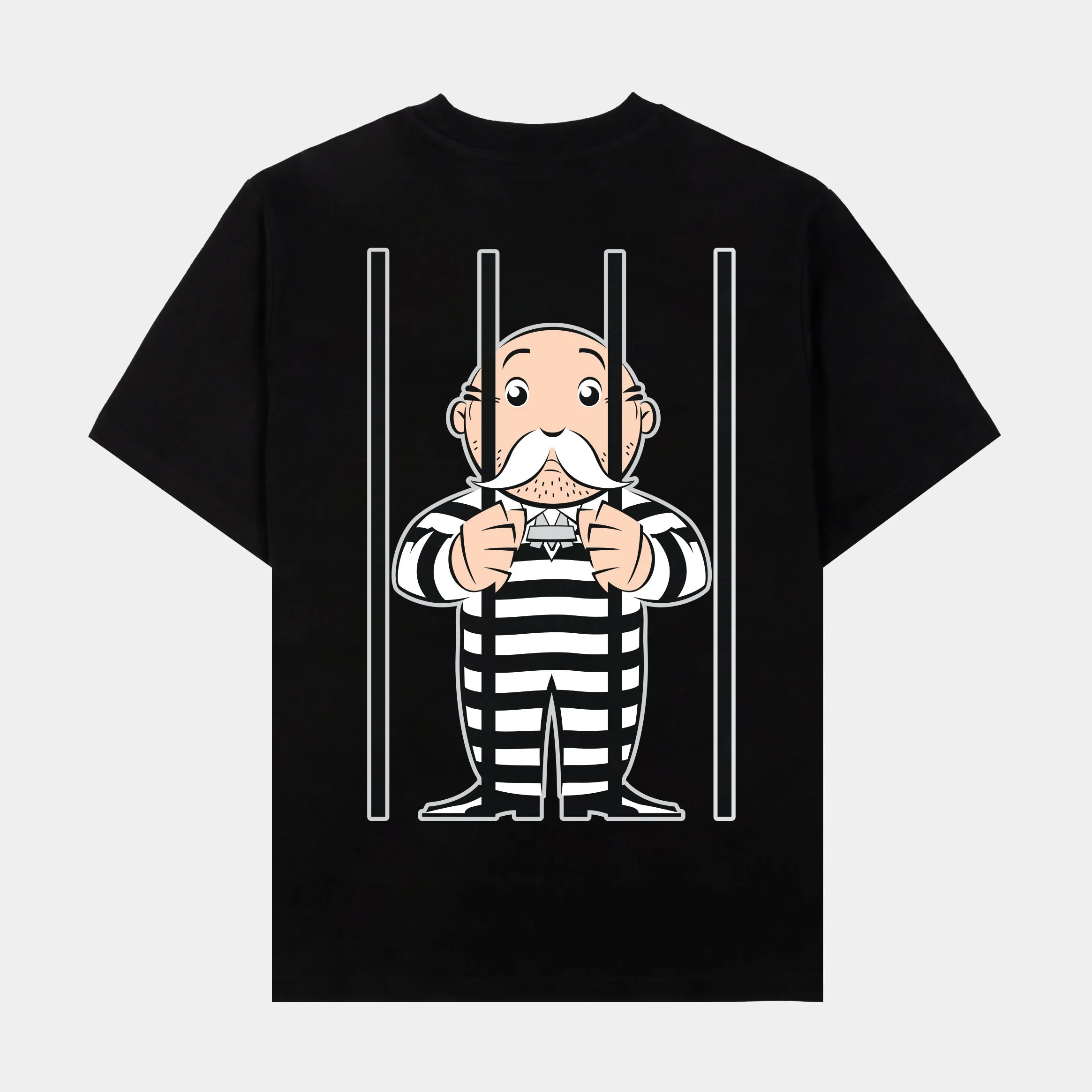 SP x Monopoly Jail Mens Short Sleeve Shirt (Black/White)