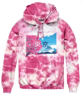 TOKYO CHERRY BLOSSOM TIE DYE HOODIES